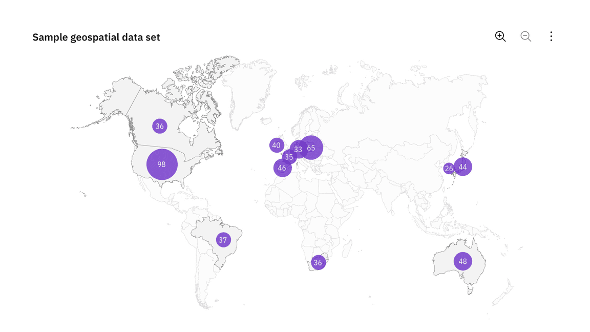 Proportional symbol map